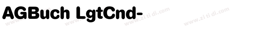 AGBuch LgtCnd字体转换